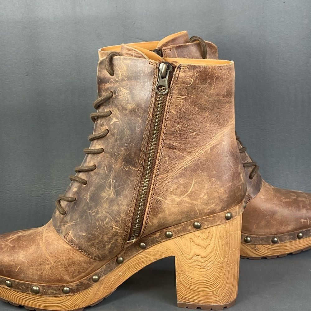 Kork-Ease Sherborn Leather Lace-Up Boot - Brown womens size  9.5 - Picture 6 of 11